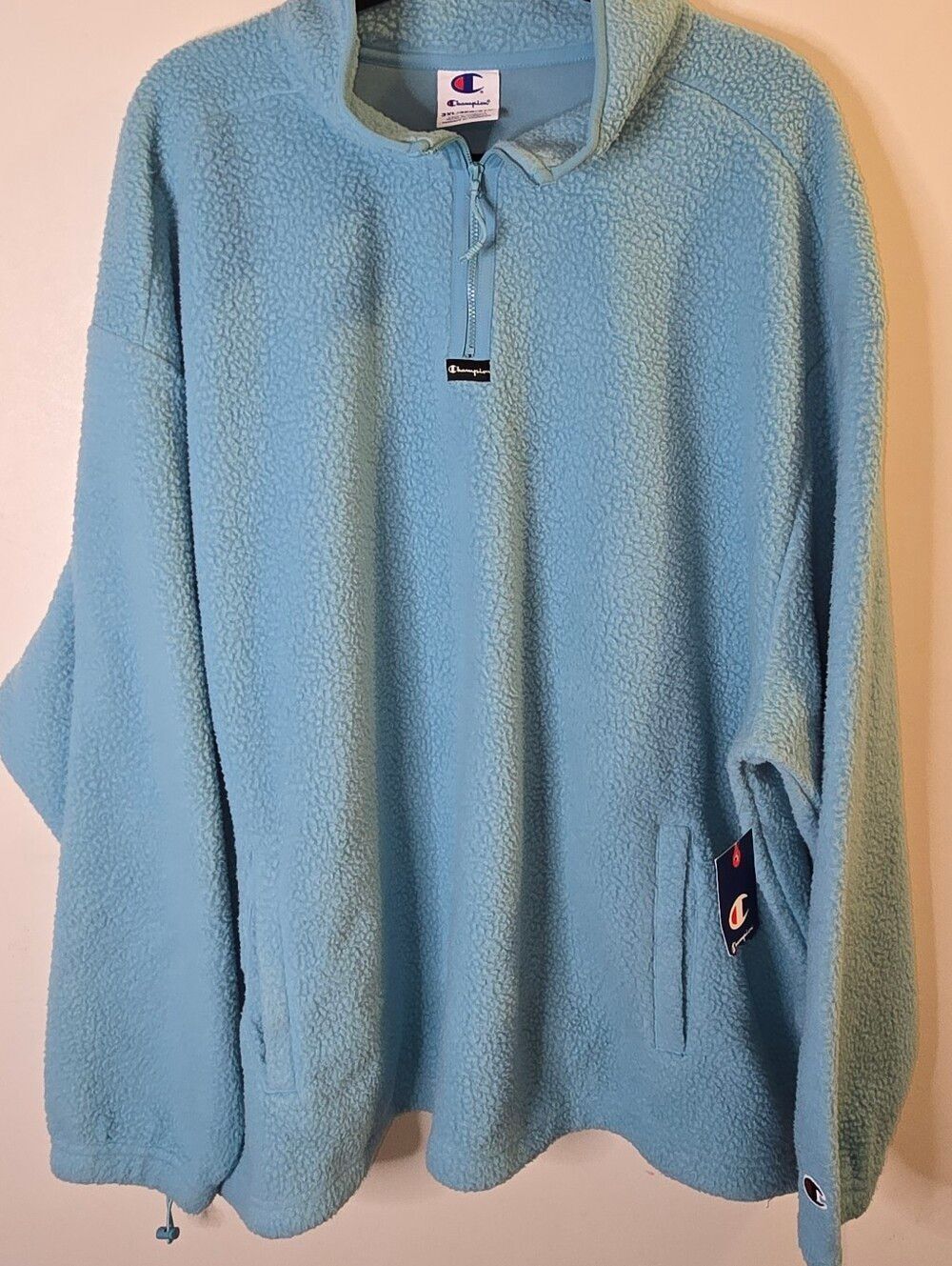 Champion 1/4 Zip Fleece Sweatshirt Mens 3xl